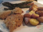 Fried Oysters Red Potatoes Aspragus 015