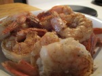 Shrimp with Fettuccine and Baked Garlic Loaf Bread 004