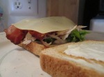 Turkey, Bacon and Swiss Cheese Club Sandwich (6)